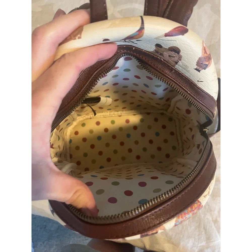 Loungefly Disney Pixar Up Mini Backpack Brown Trim Carl Russell Dug Kevin Bag - Picture 2 of 14